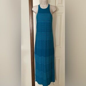 American Eagle Blue Striped Maxi Dress